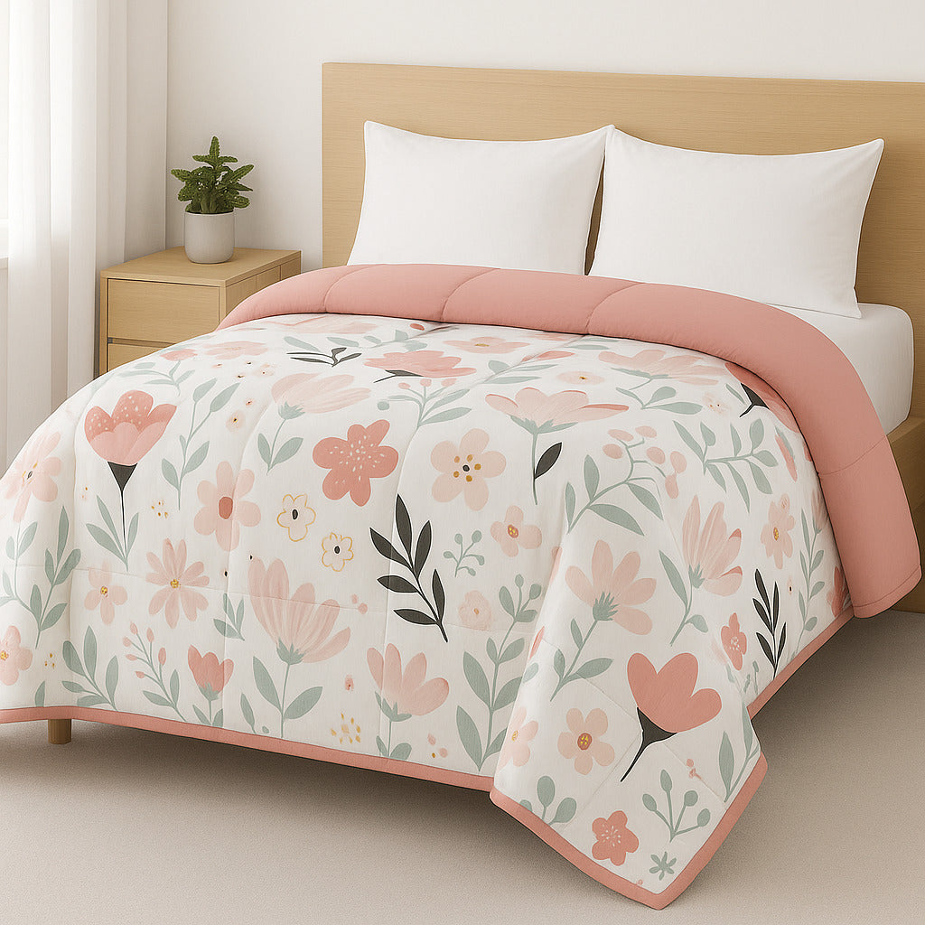 Edredom Casal/Queen Micropercal Dupla Face | Conforto Premium e Toque Suave