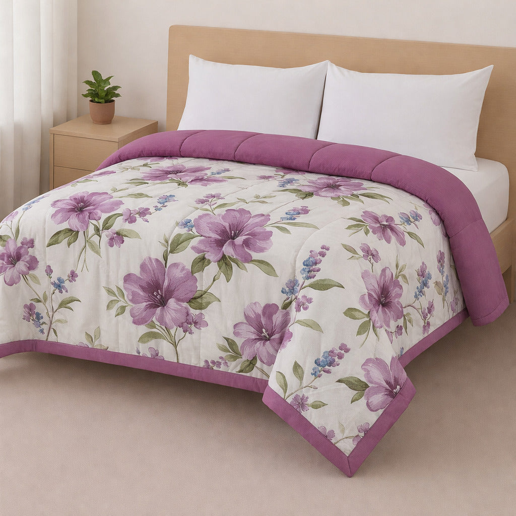 Edredom Casal/Queen Micropercal Dupla Face | Conforto Premium e Toque Suave