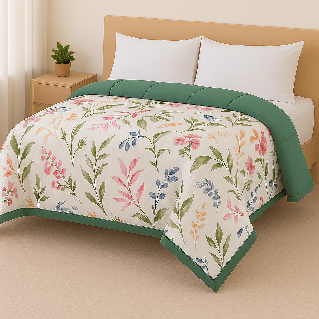 Edredom Casal/Queen Micropercal Dupla Face | Conforto Premium e Toque Suave