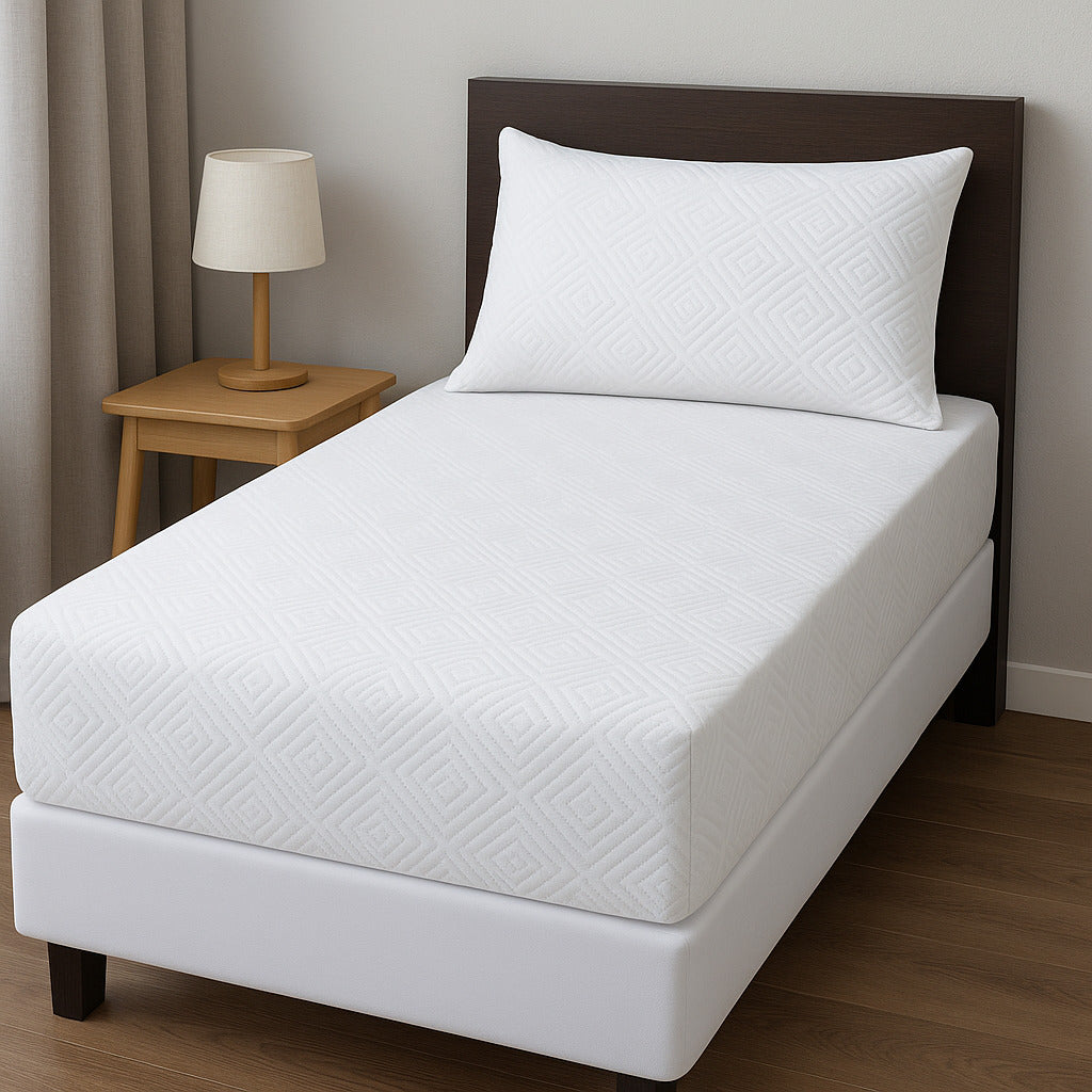 Protetor de Colchão Jacquard Premium 100% Impermeável e Super Silencioso – Ajuste Perfeito em Todos os Tamanhos