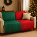 Kit 2 Mantas para Sofá 210x120 Natal – Manta Natalina de Sofá 100% Algodão