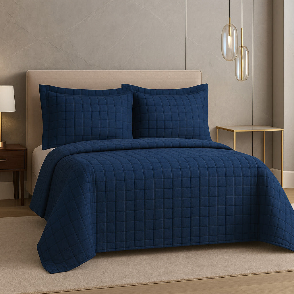 Cobre Leito 300 Fios Dupla Face com Porta Travesseiro – Casal, Queen e King