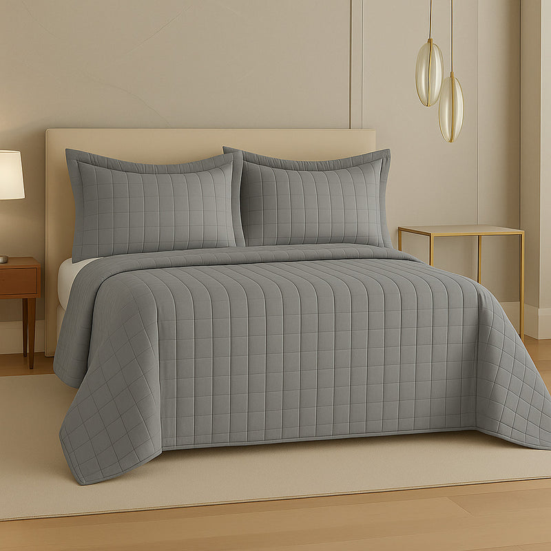 Cobre Leito 300 Fios Dupla Face com Porta Travesseiro – Casal, Queen e King