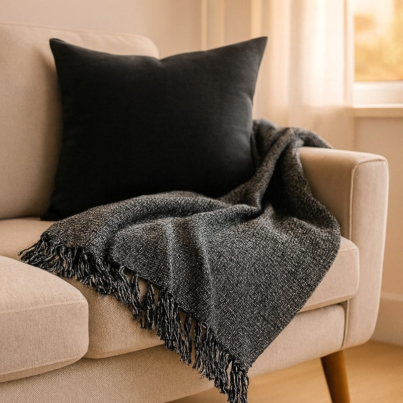 Manta Decorativa e Protetora para Sofá 2,40x1,80m – Elegância e Qualidade Artesanal