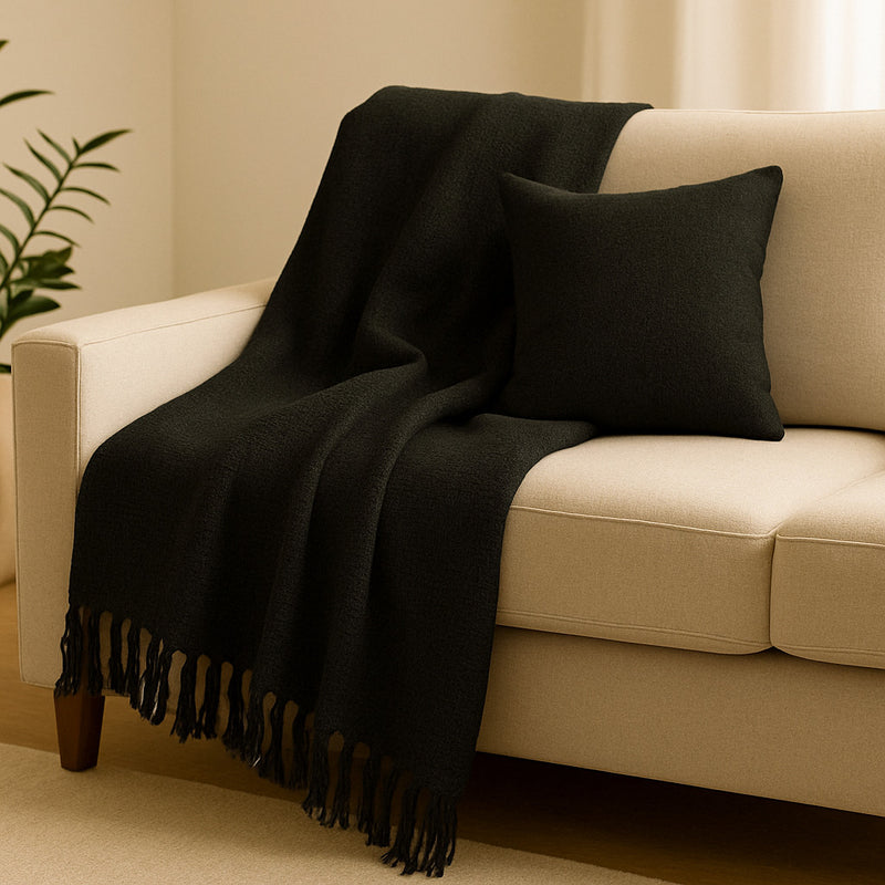 Manta Decorativa e Protetora para Sofá 2,40x1,80m – Elegância e Qualidade Artesanal