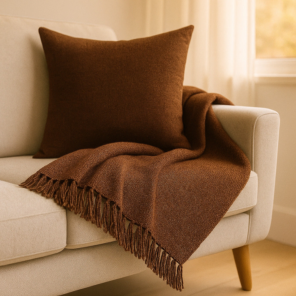 Manta Decorativa e Protetora para Sofá 2,40x1,80m – Elegância e Qualidade Artesanal