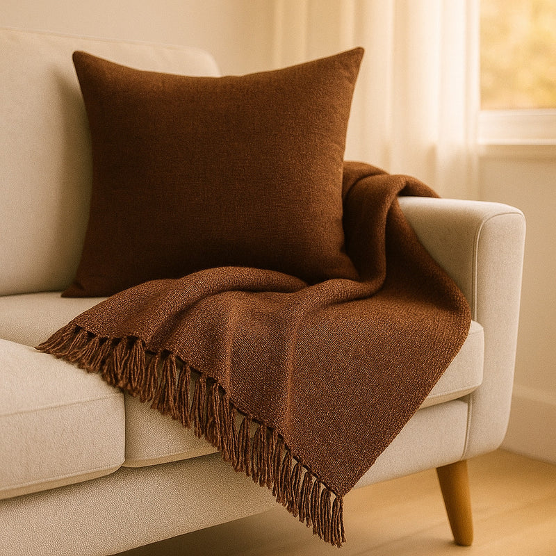 Manta Decorativa e Protetora para Sofá 2,40x1,80m – Elegância e Qualidade Artesanal