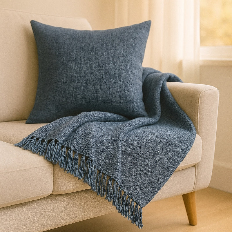 Manta Decorativa e Protetora para Sofá 2,40x1,80m – Elegância e Qualidade Artesanal