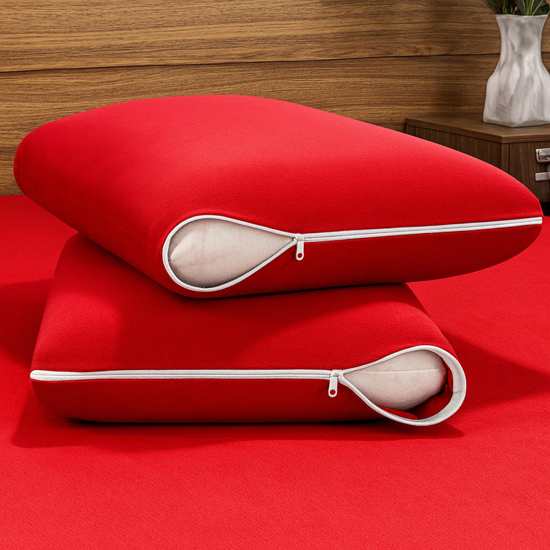 Kit Fronhas Avulsas Protetoras para Travesseiro 50x70 – Capa com Zíper em Malha Gel Antialérgica