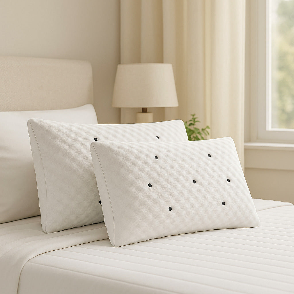 Kit 2 Travesseiros Magnéticos Ortopédicos Infravermelho – Conforto Ergonômico e Sono Profundo