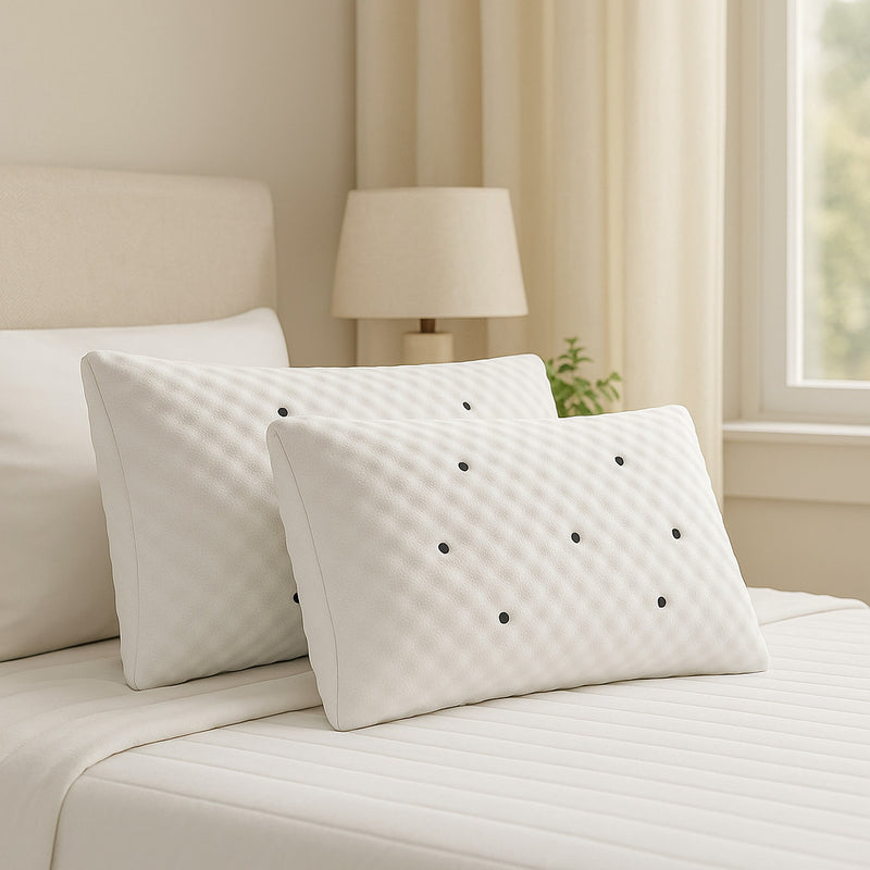 Kit 2 Travesseiros Magnéticos Ortopédicos Infravermelho – Conforto Ergonômico e Sono Profundo