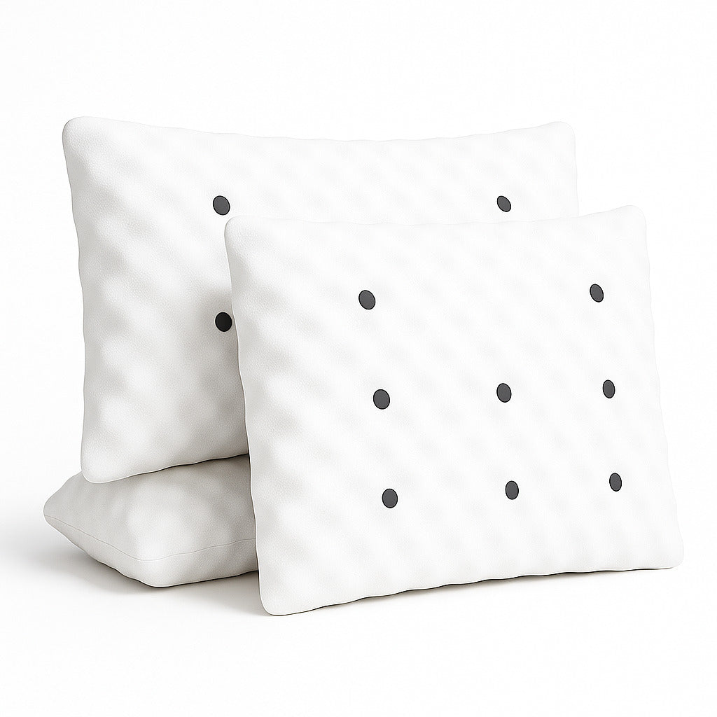 Kit 2 Travesseiros Magnéticos Ortopédicos Infravermelho – Conforto Ergonômico e Sono Profundo