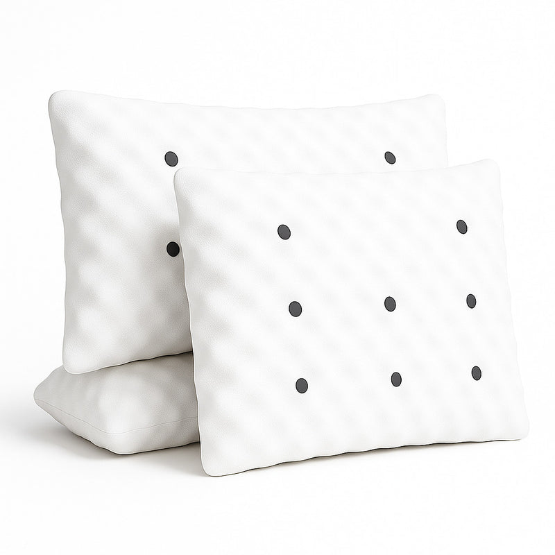 Kit 2 Travesseiros Magnéticos Ortopédicos Infravermelho – Conforto Ergonômico e Sono Profundo