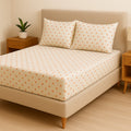 Jogo de Cama Casal 3 Peças Micropercal Premium – Lençol com Elástico e Fronhas