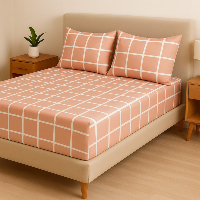 Jogo de Cama Casal Box 4 Peças Toque Macio – Micropercal Premium