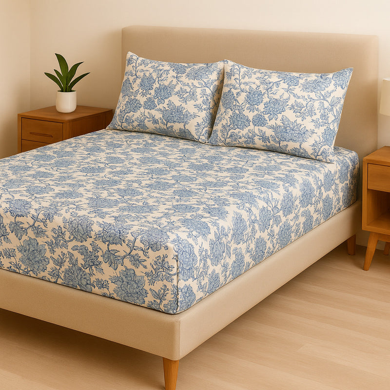 Jogo de Cama Casal Box 4 Peças Toque Macio – Micropercal Premium