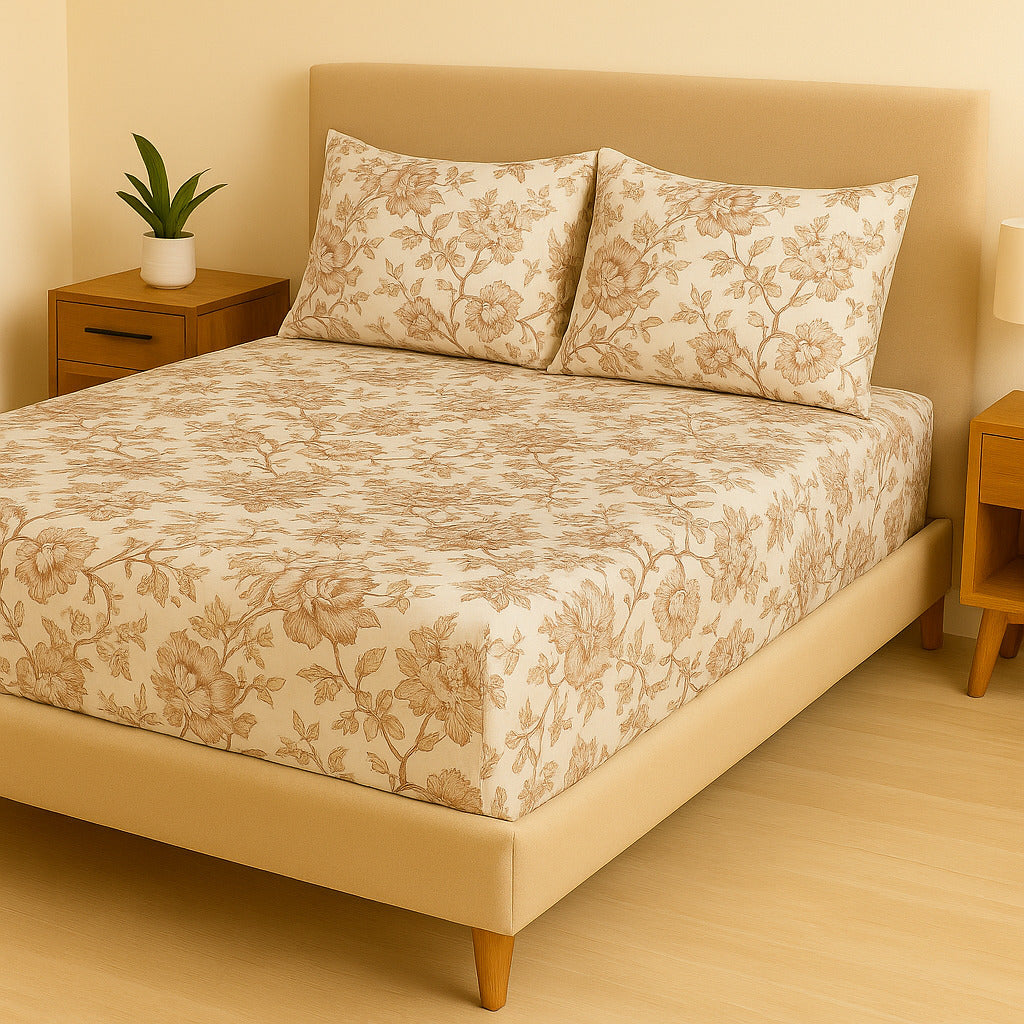 Jogo de Cama Casal Box 4 Peças Toque Macio – Micropercal Premium