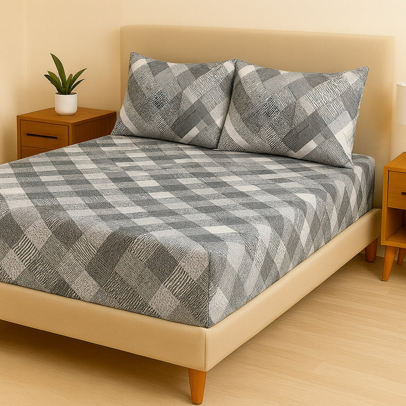 Jogo de Cama Casal Box 4 Peças Toque Macio – Micropercal Premium