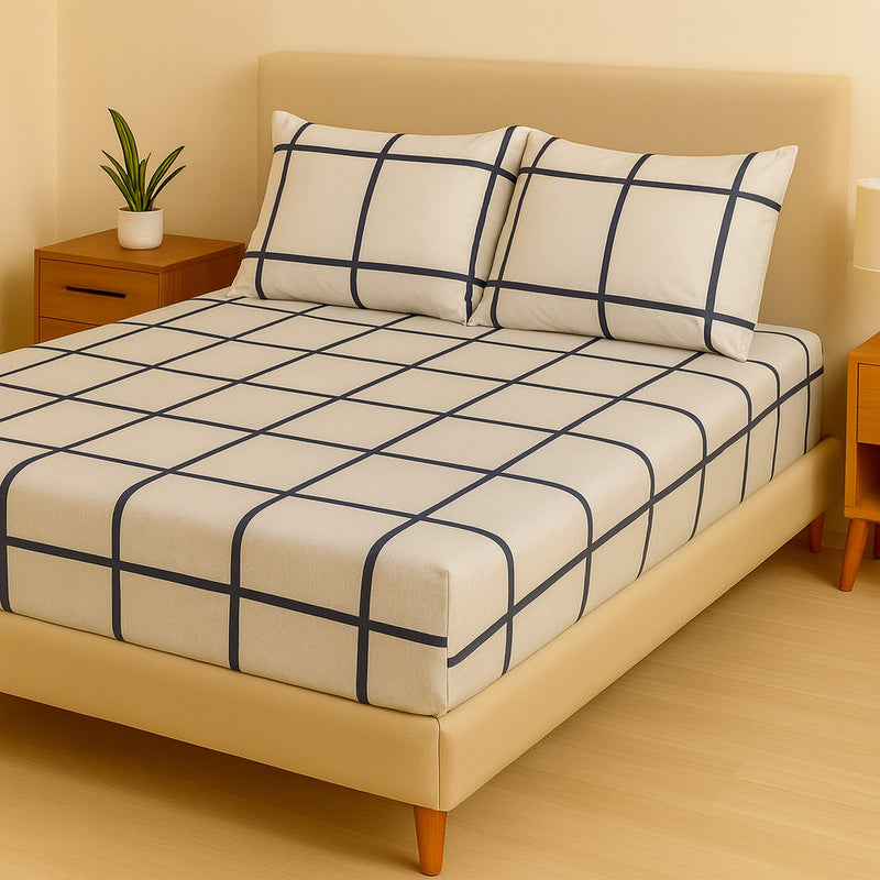 Jogo de Cama Casal Box 4 Peças Toque Macio – Micropercal Premium