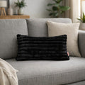 Almofada Retangular Luxo Soft Wave Decoração Sofá Sala Cama 30x50
