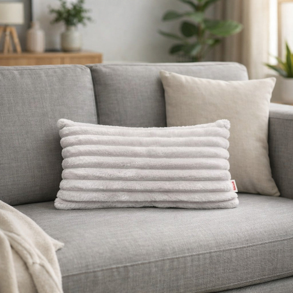 Almofada Retangular Luxo Soft Wave Decoração Sofá Sala Cama 30x50