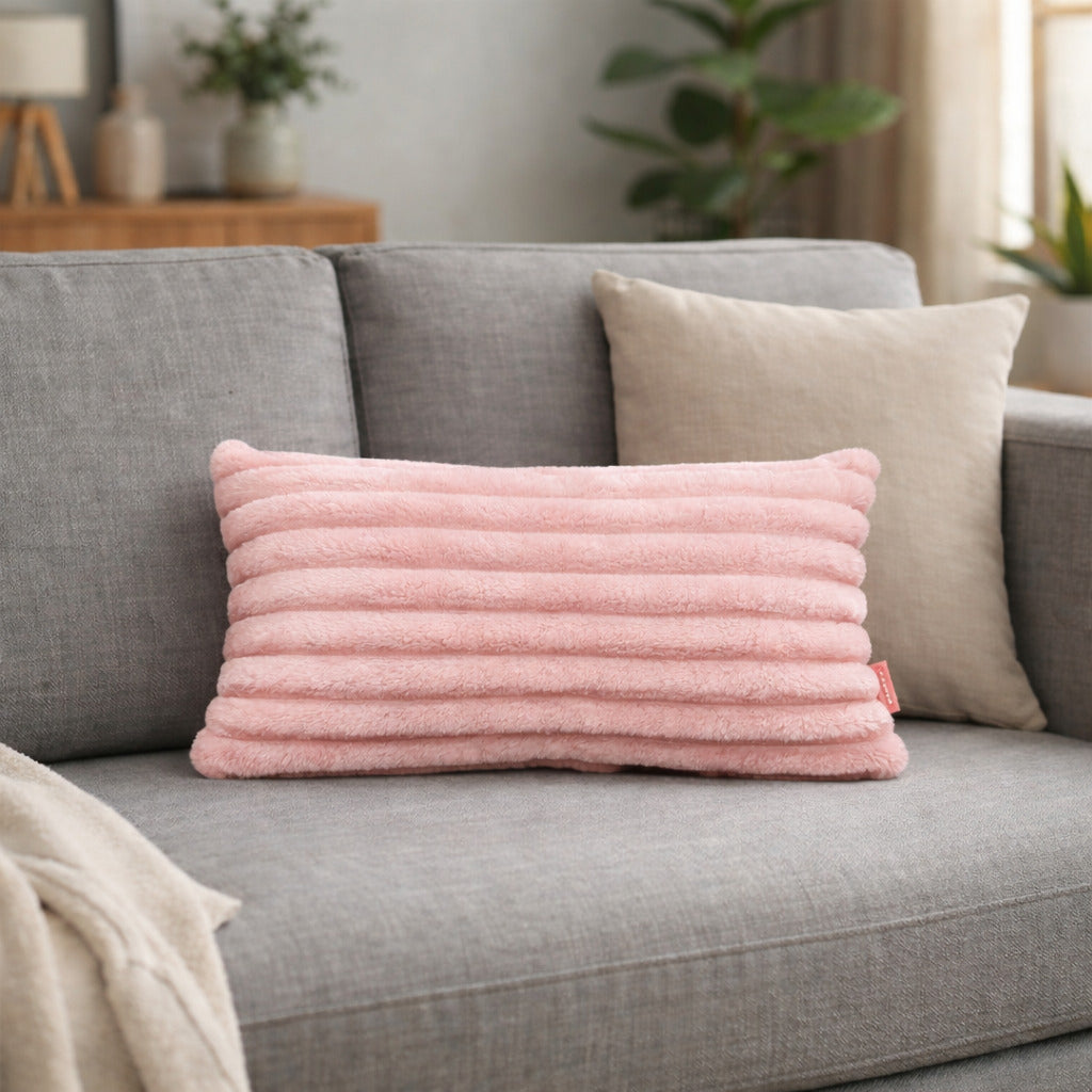 Almofada Retangular Luxo Soft Wave Decoração Sofá Sala Cama 30x50