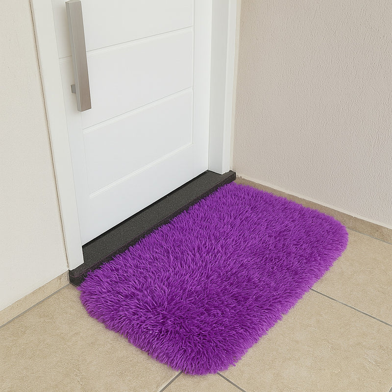 Tapete para Quarto Capacho Felpudo 60x40 – Antiderrapante, Macio e Antiácaro