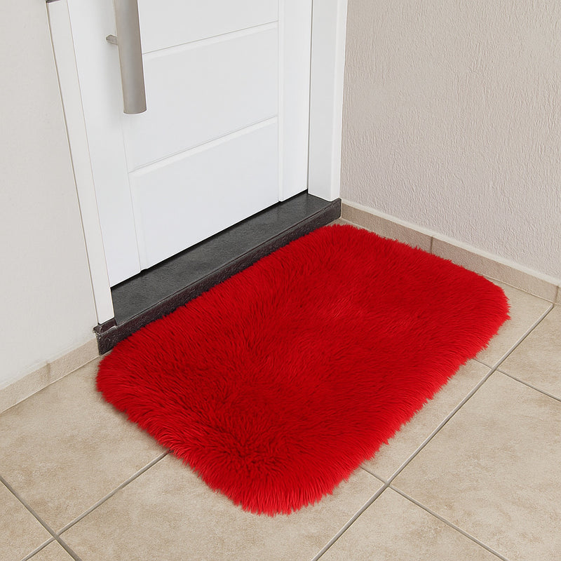 Tapete para Quarto Capacho Felpudo 60x40 – Antiderrapante, Macio e Antiácaro
