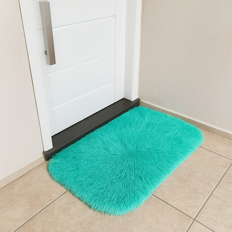 Tapete para Quarto Capacho Felpudo 60x40 – Antiderrapante, Macio e Antiácaro