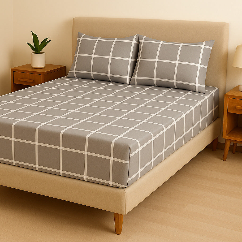 Jogo de Cama Casal Box 4 Peças Toque Macio – Micropercal Premium