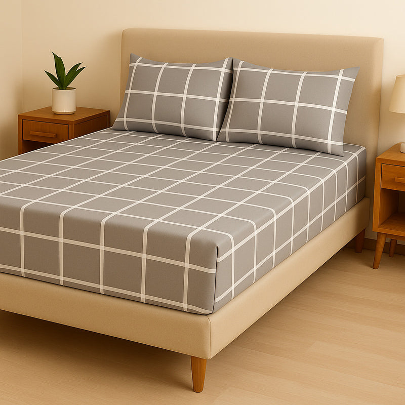 Jogo de Cama Casal Box 4 Peças Toque Macio – Micropercal Premium