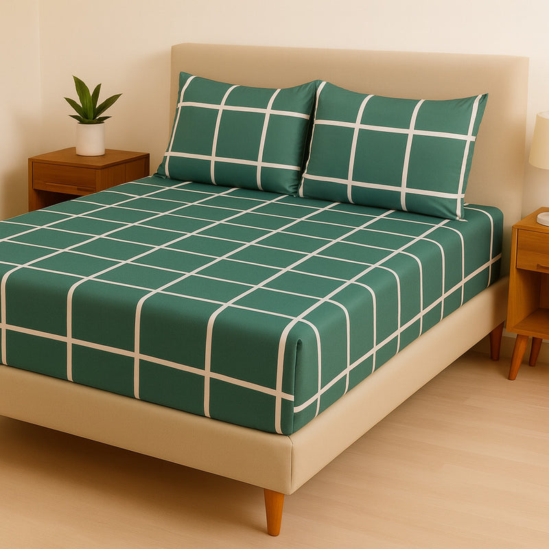 Jogo de Cama Casal Box 4 Peças Toque Macio – Micropercal Premium