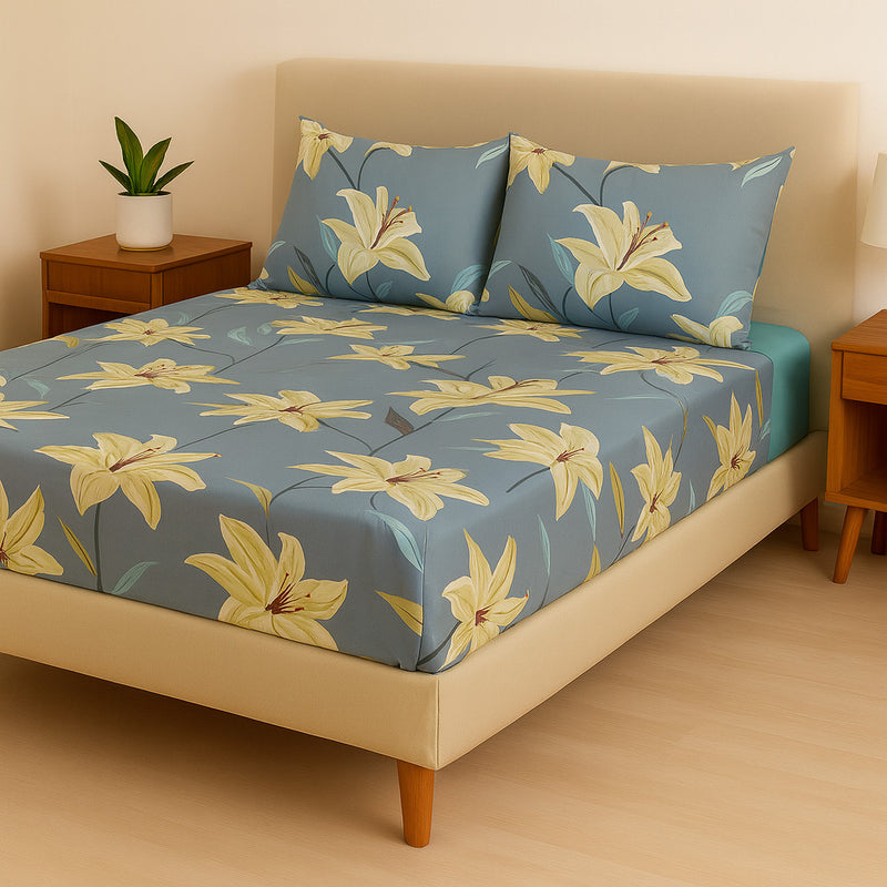 Jogo de Cama Casal Box 4 Peças Toque Macio – Micropercal Premium