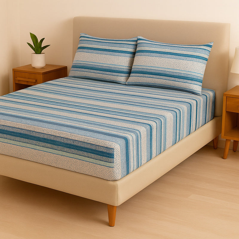 Jogo de Cama Casal Box 4 Peças Toque Macio – Micropercal Premium