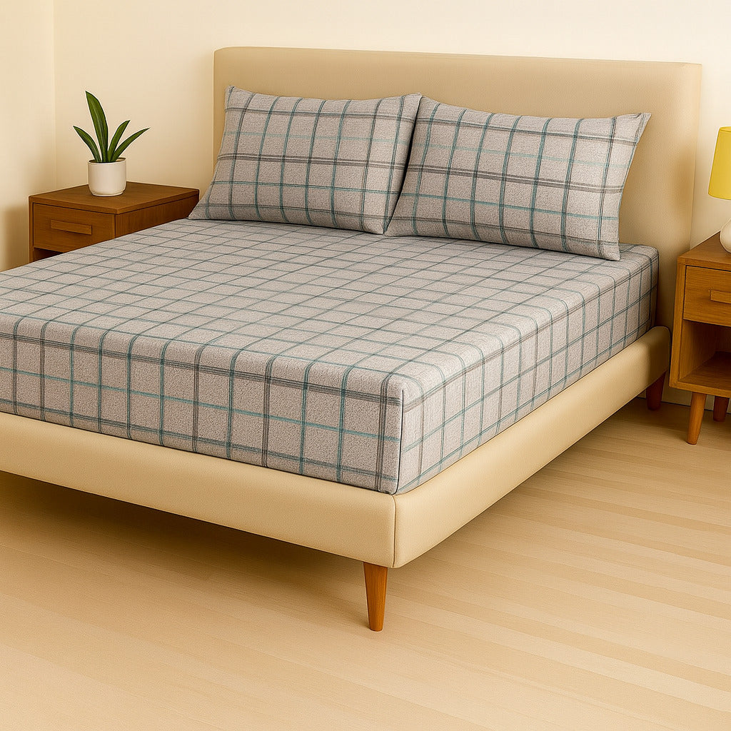Jogo de Cama Casal Box 4 Peças Toque Macio – Micropercal Premium