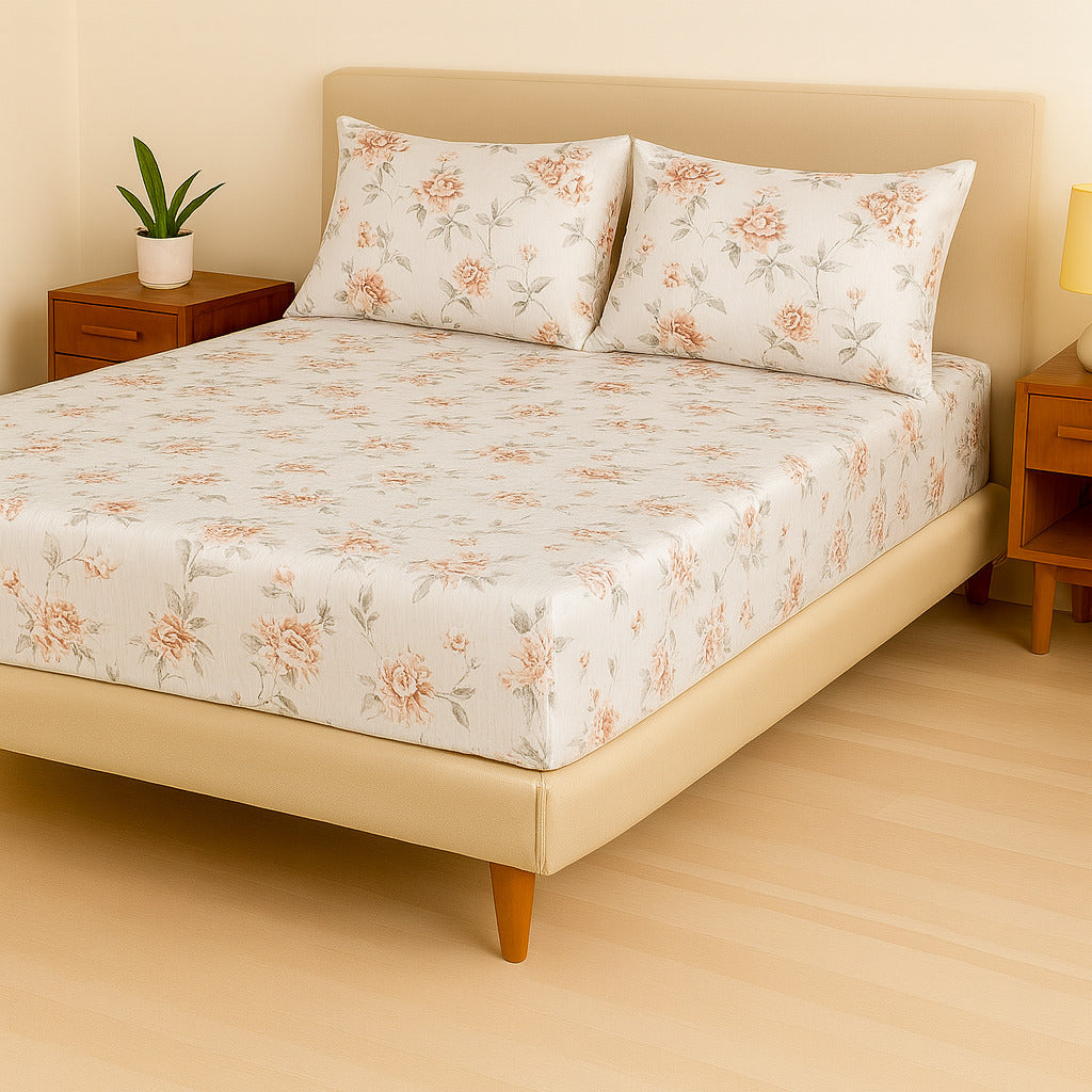 Jogo de Cama Casal Box 4 Peças Toque Macio – Micropercal Premium