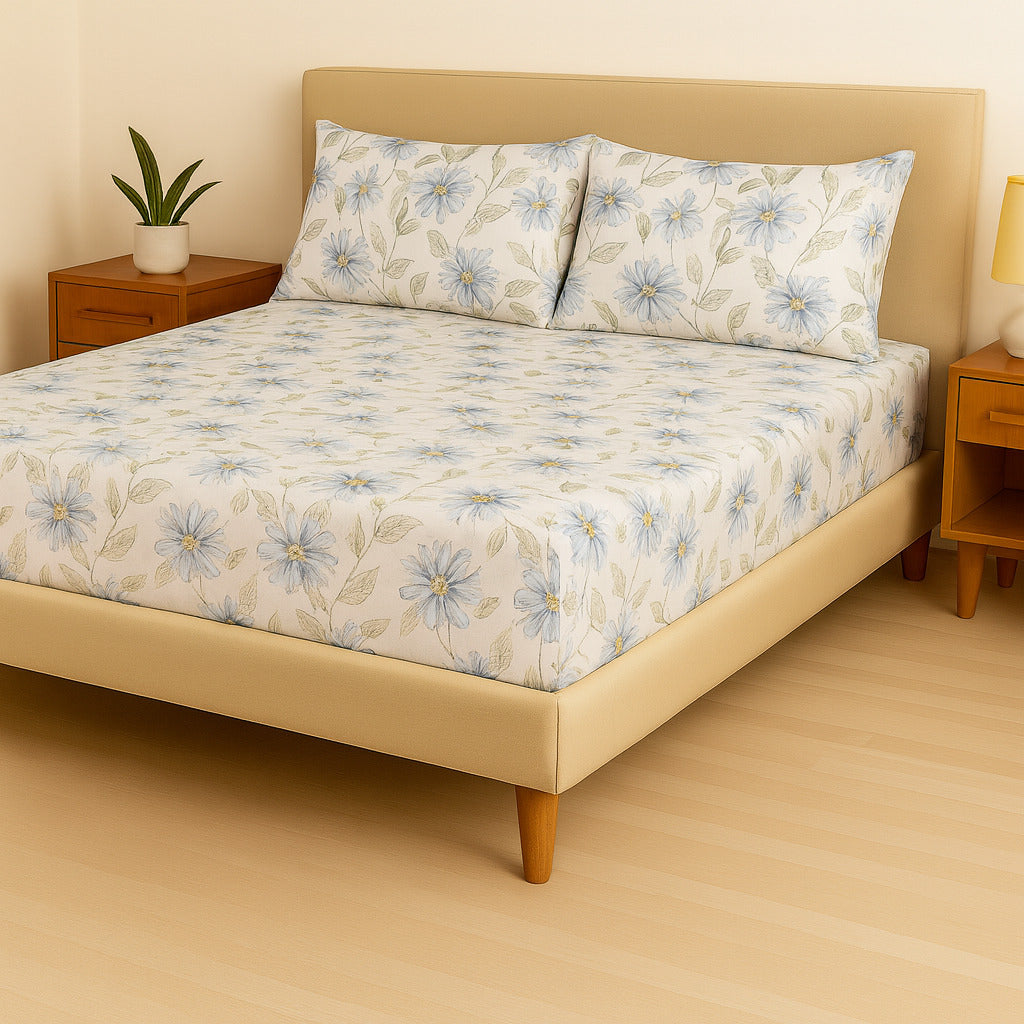 Jogo de Cama Casal Box 4 Peças Toque Macio – Micropercal Premium