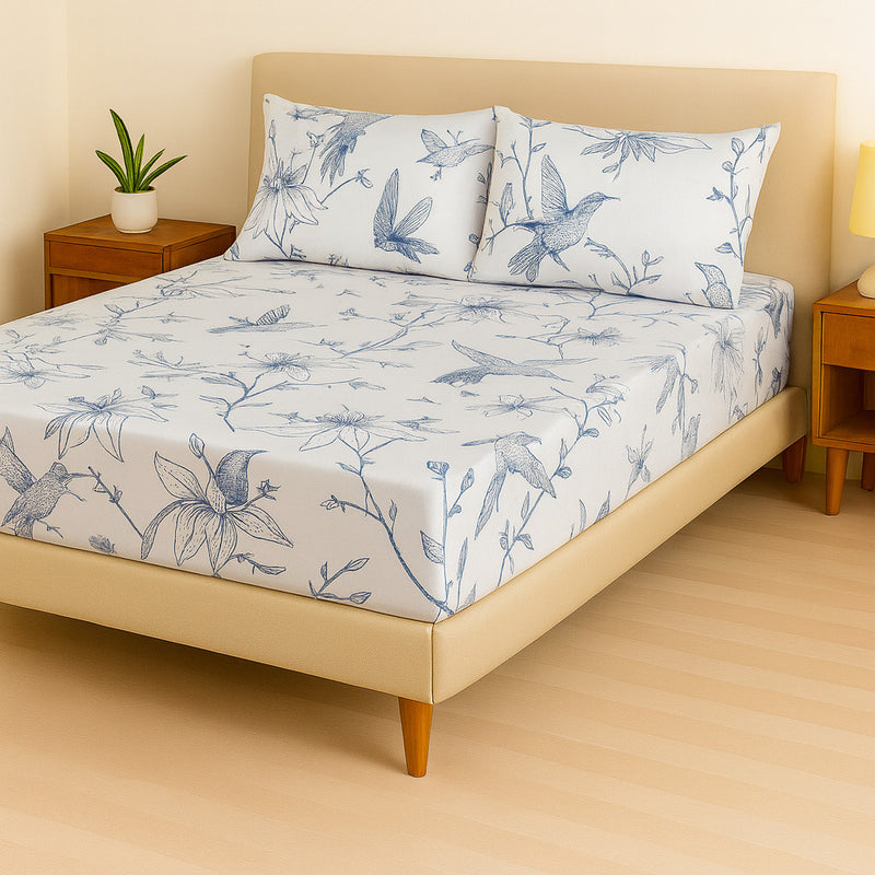 Jogo de Cama Casal Box 4 Peças Toque Macio – Micropercal Premium