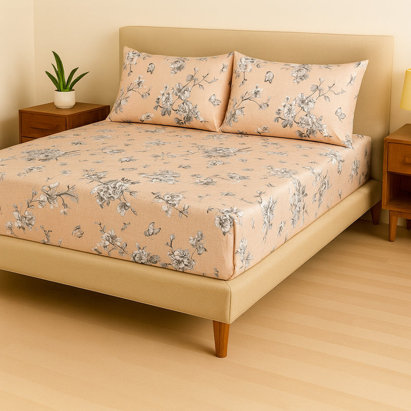 Jogo de Cama Casal Box 4 Peças Toque Macio – Micropercal Premium