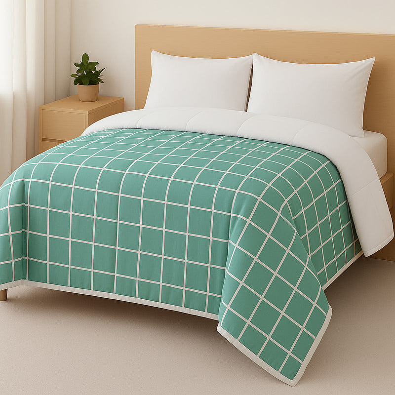 Edredom Casal/Queen Micropercal Dupla Face | Conforto Premium e Toque Suave