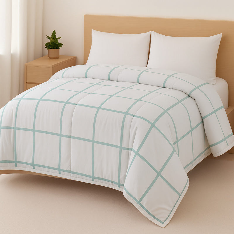 Edredom Casal/Queen Micropercal Dupla Face | Conforto Premium e Toque Suave