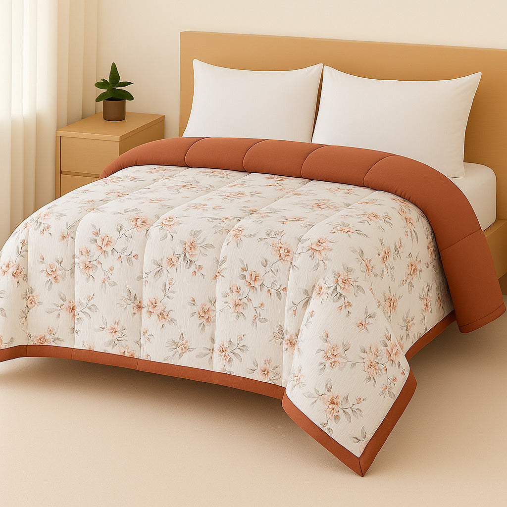 Edredom Casal/Queen Micropercal Dupla Face | Conforto Premium e Toque Suave