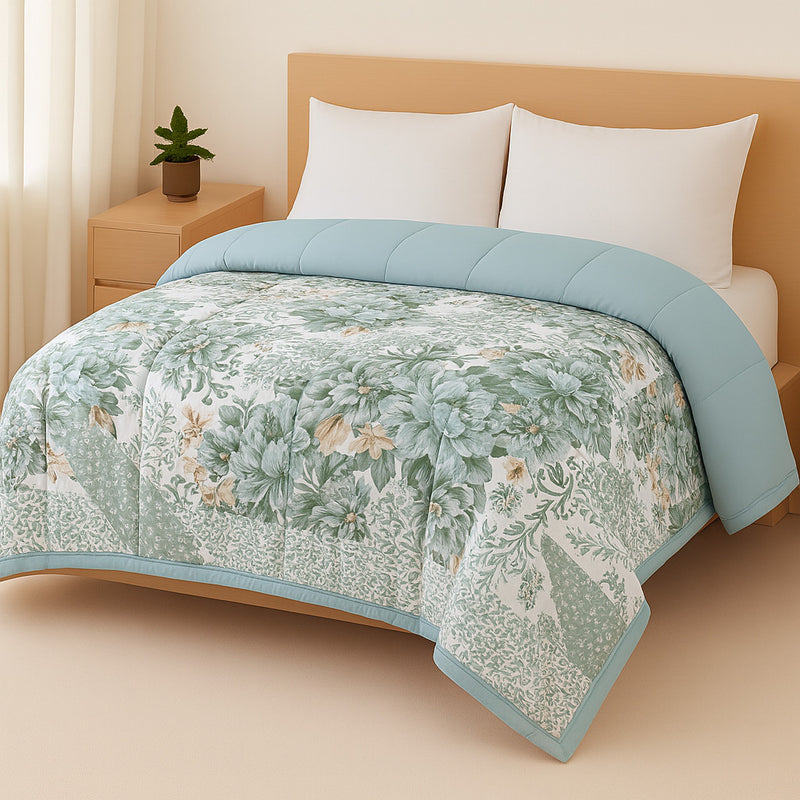 Edredom Casal/Queen Micropercal Dupla Face | Conforto Premium e Toque Suave