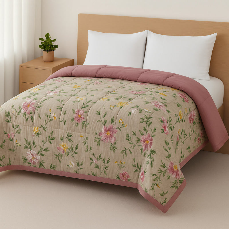 Edredom Casal/Queen Micropercal Dupla Face | Conforto Premium e Toque Suave