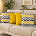 Kit 4 Almofadas Decorativas Estampadas Modernas 50x50 com Enchimento Incluso