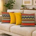Kit 4 Almofadas Decorativas Estampadas Modernas 50x50 com Enchimento Incluso
