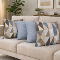 Kit 4 Almofadas Decorativas Estampadas Modernas 50x50 com Enchimento Incluso