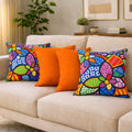 Kit 4 Almofadas Decorativas Estampadas Modernas 50x50 com Enchimento Incluso