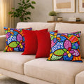 Kit 4 Almofadas Decorativas Estampadas Modernas 50x50 com Enchimento Incluso