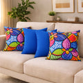 Kit 4 Almofadas Decorativas Estampadas Modernas 50x50 com Enchimento Incluso